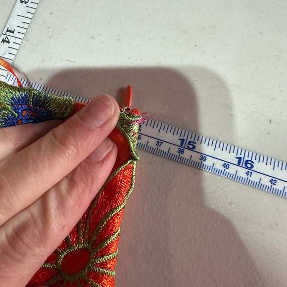 Akira Iris Orange Floral Embroidered Lace Shorts Size S Hot Pants Party Colorful - Picture 7 of 10